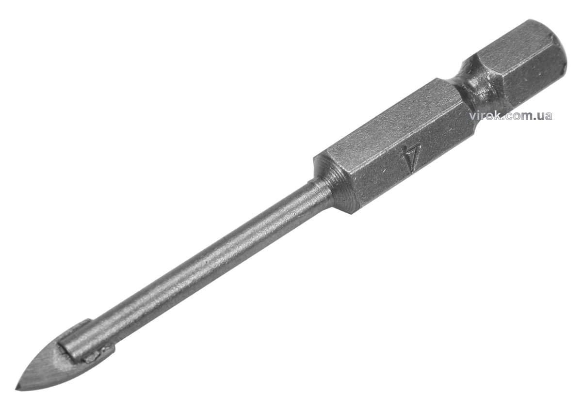 Свердло по склу і кераміці STHOR : YG6X, HEX-1/4", Ø= 4 x 60 мм [125/500]