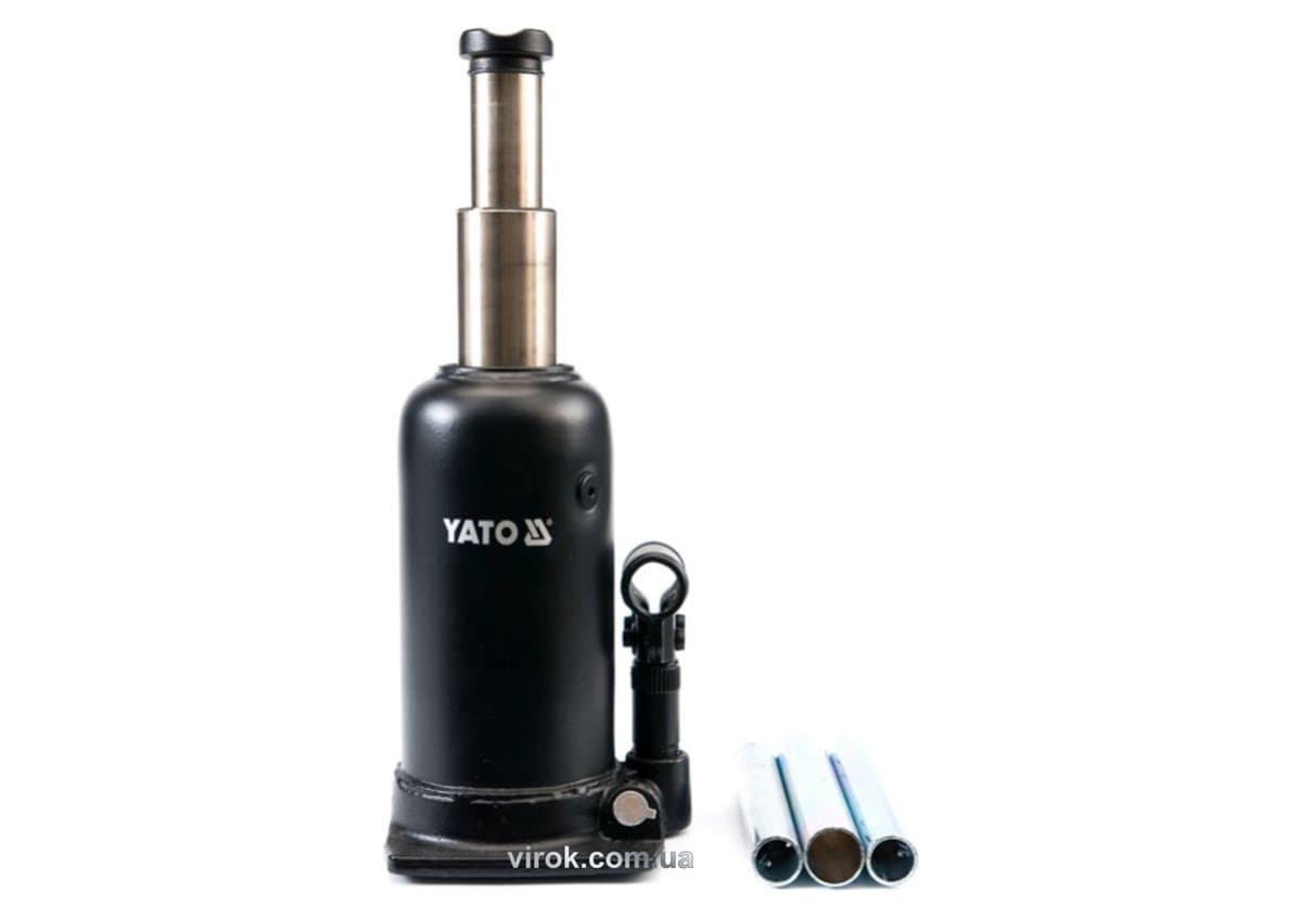 Домкрат гідравлічний стовбцевий YATO : 5 т, H = 220 - 500 мм, подвійний шток [2]