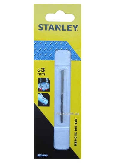 Свердло по металу STANLEY : HSS-CNC, Ø= 3 мм