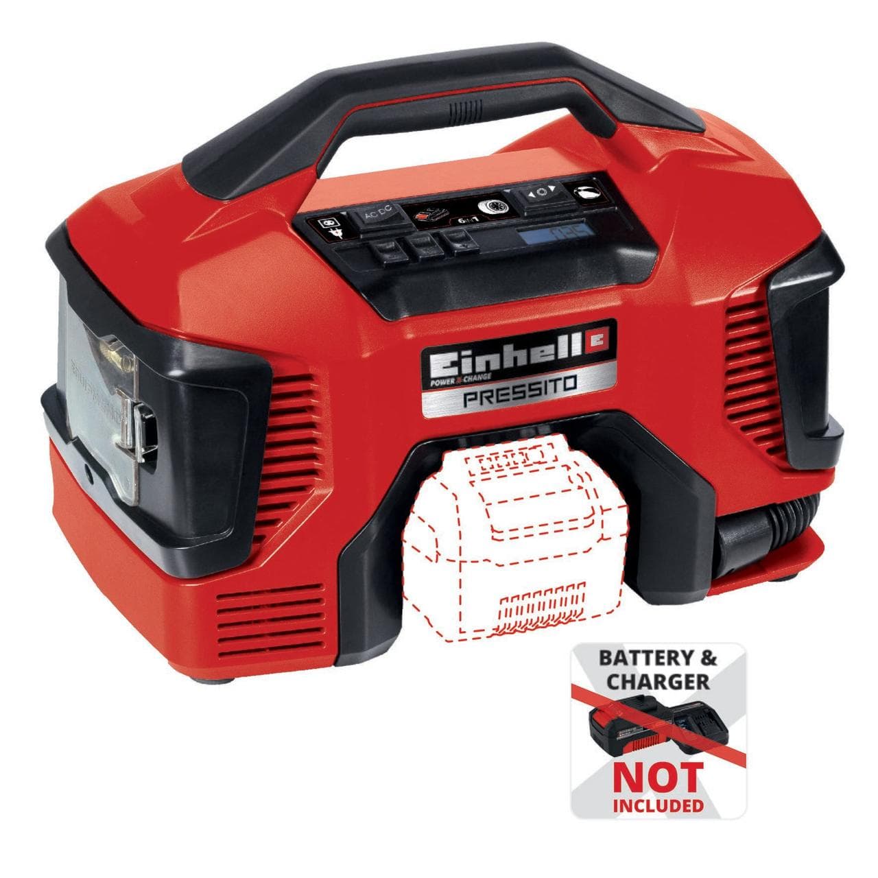 Компресор акумуляторний/гібридний Einhell PRESSITO (4020460)