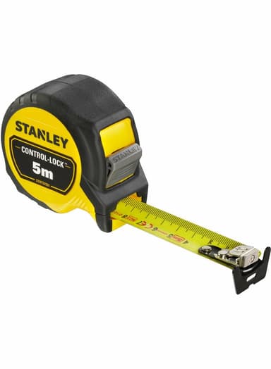 Рулетка STANLEY "CONTROL-LOCK": L= 5 м х 25 мм. з подвійною шкалою