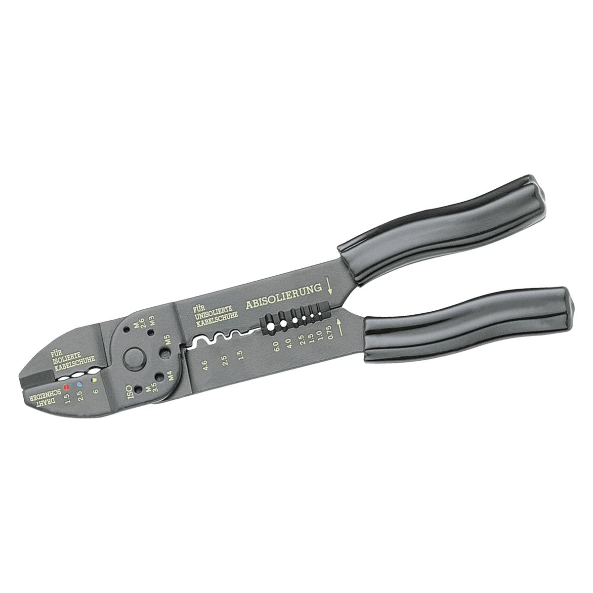 Кліщі для знімання ізоляціі та обтискання кабельних наконечників NWS =235 мм