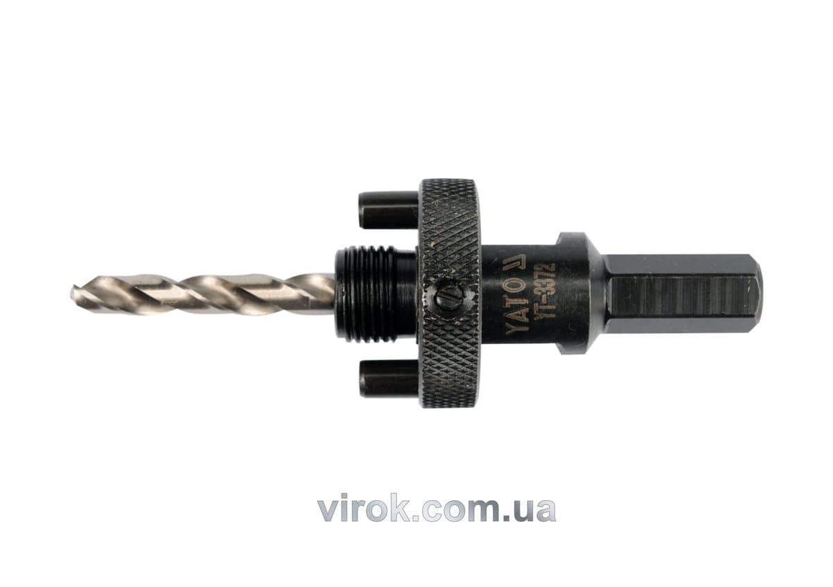 Тримач зі свердлом YATO : HEX, Ø= 5/8", для кільцевих пил Ø=32-200 мм [25/50]