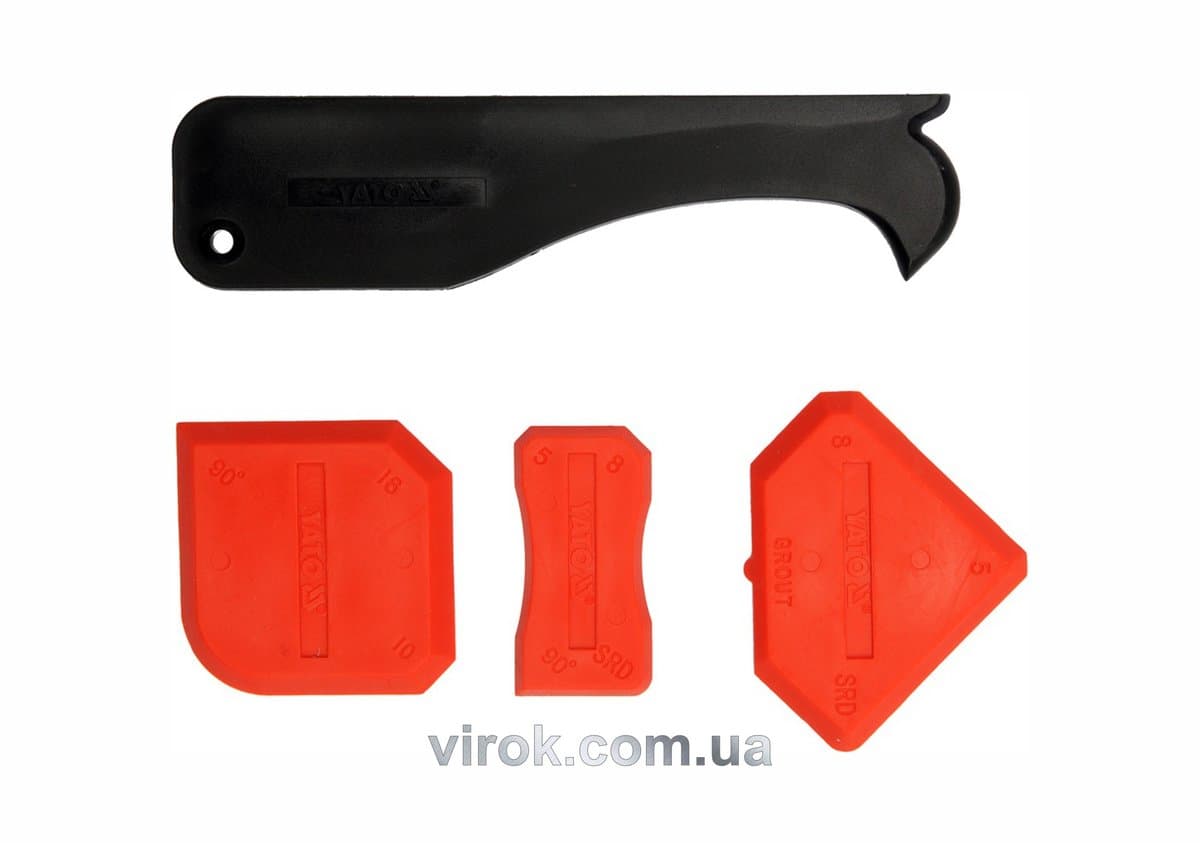 Шпатель для силікону YATO : Набір 4 Од. [20/200]