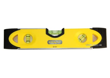 Рівень STANLEY "Torpedo Shockproof" : L= 23 см. 3 капсули