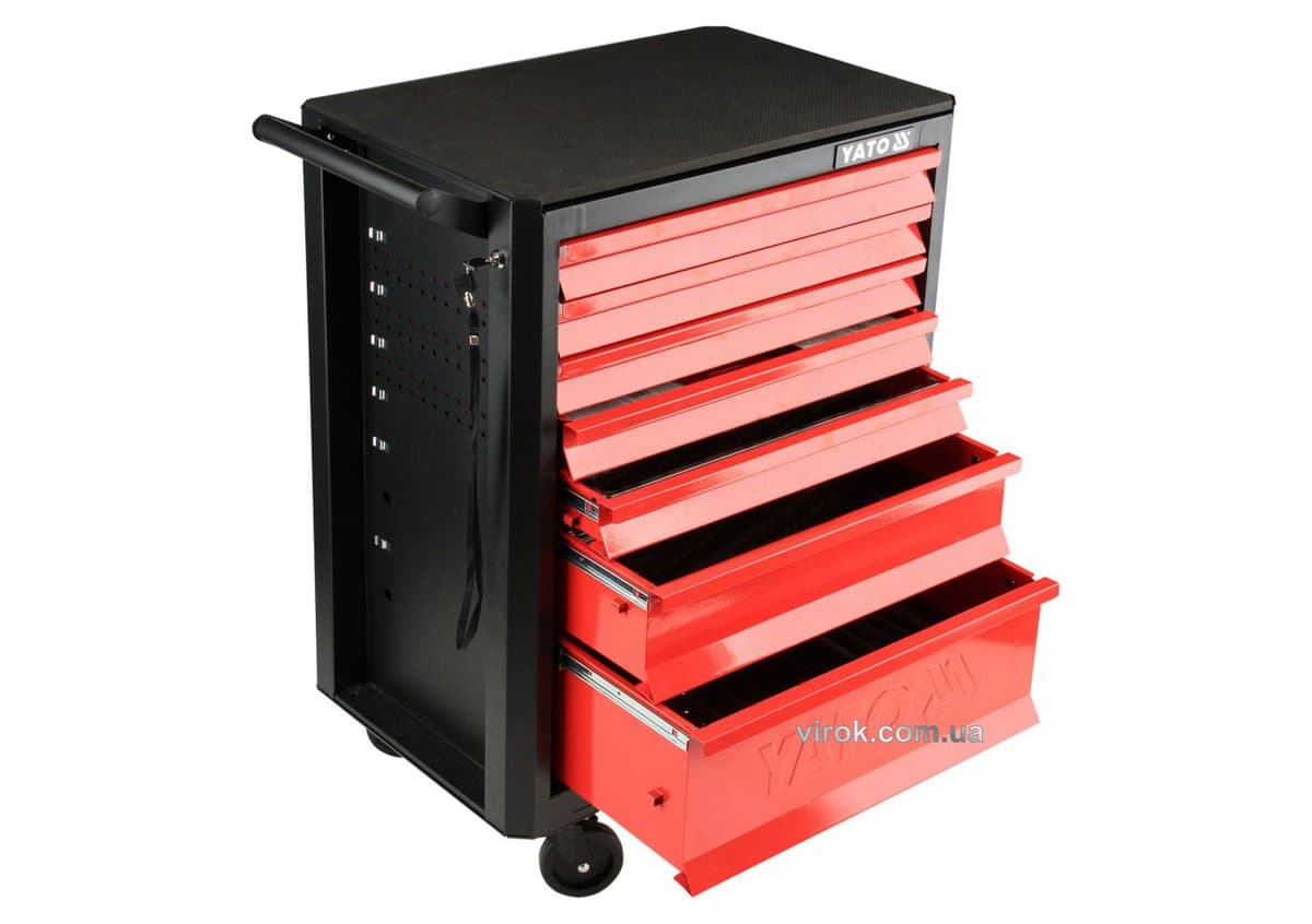 Шафа-візок для інструментів YATO з 7 шуфлядами, 932x665x453 мм [1]