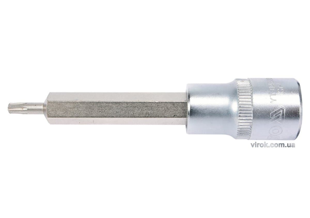 Головка торцева YATO квадрат 1/2 "TORX" подовжена Т20, L= 100 мм [20/120]