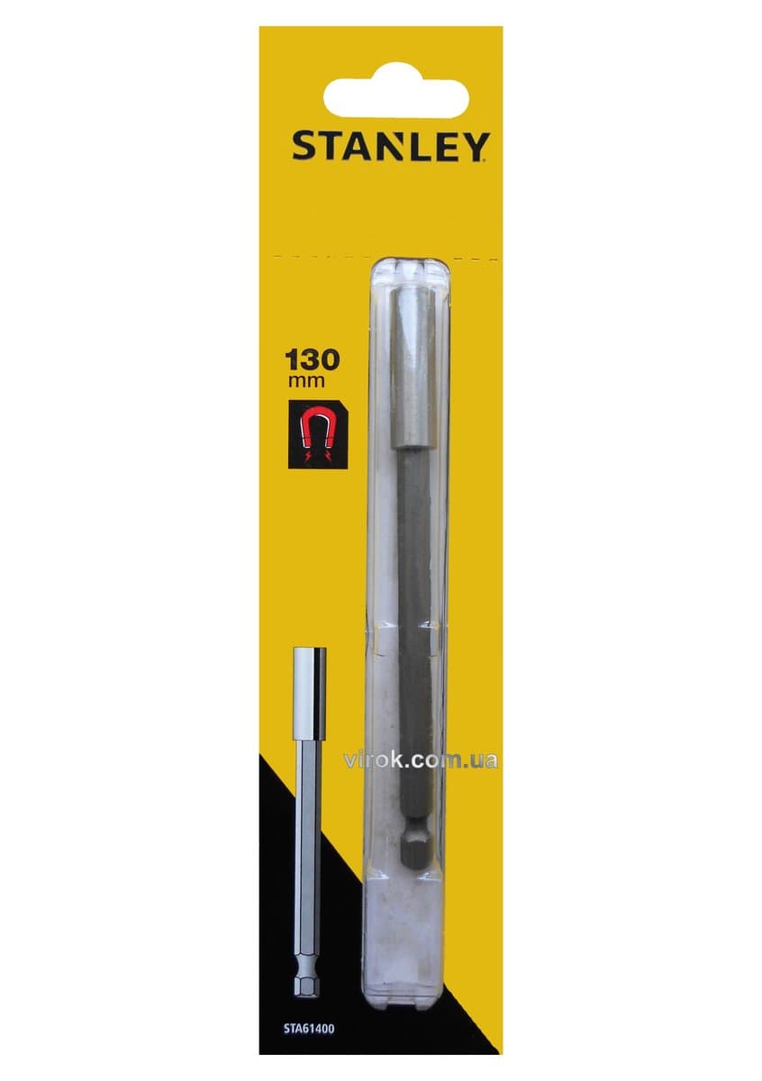 Тримач насадок магнітний STANLEY : HEX 1/4", L= 130 мм