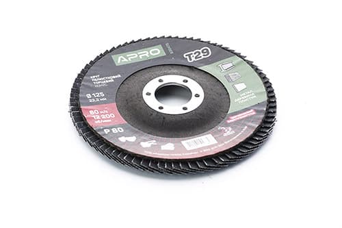 Коло пелюстково-торцеве цирконієве Р80 конус 125мм (Т29) (КПТ) APRO