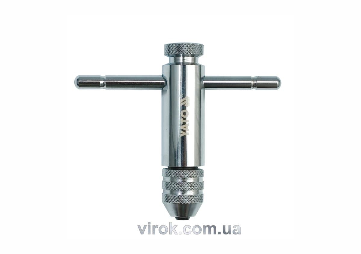 Вороток для мітчиків з тріщаткою YATO : M5-M12, L= 100 мм [20/80]