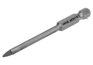 Свердло по склу і кераміці STHOR : YG6X, HEX-1/4", Ø= 5 x 70 мм [125]