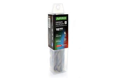 Свердло по металу HSS/M2 (6542) Ø16,0мм з хвостовиком Ø10мм (тубус, кратно 5шт) PRO APRO