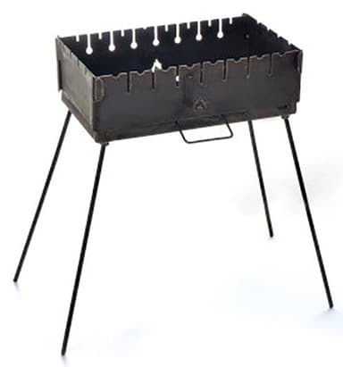 СИЛА Мангал розкладний (кейс) на 8 шампурів дворівневий товщина 3 мм, з чохлом та рукавичками