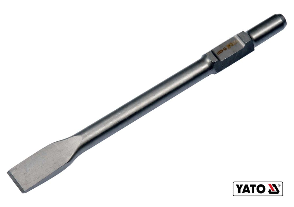 Долото плоске YATO : HEX, L= 410 мм, w= 35 мм [5/10/400]