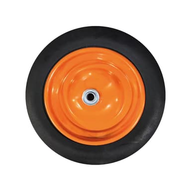 Колесо для тачки безкамерне гумове 14" (3.50-8) 330×60мм вісь Ø16мм довжина 90мм FLORA (5058614)