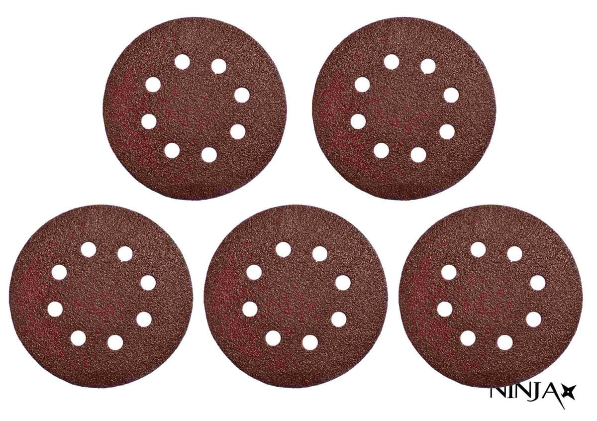 Круг шліфувальний самозачепний 8 отворів NINJA : Ø125 мм. Р400. універсальний Уп. 5 шт. [100]