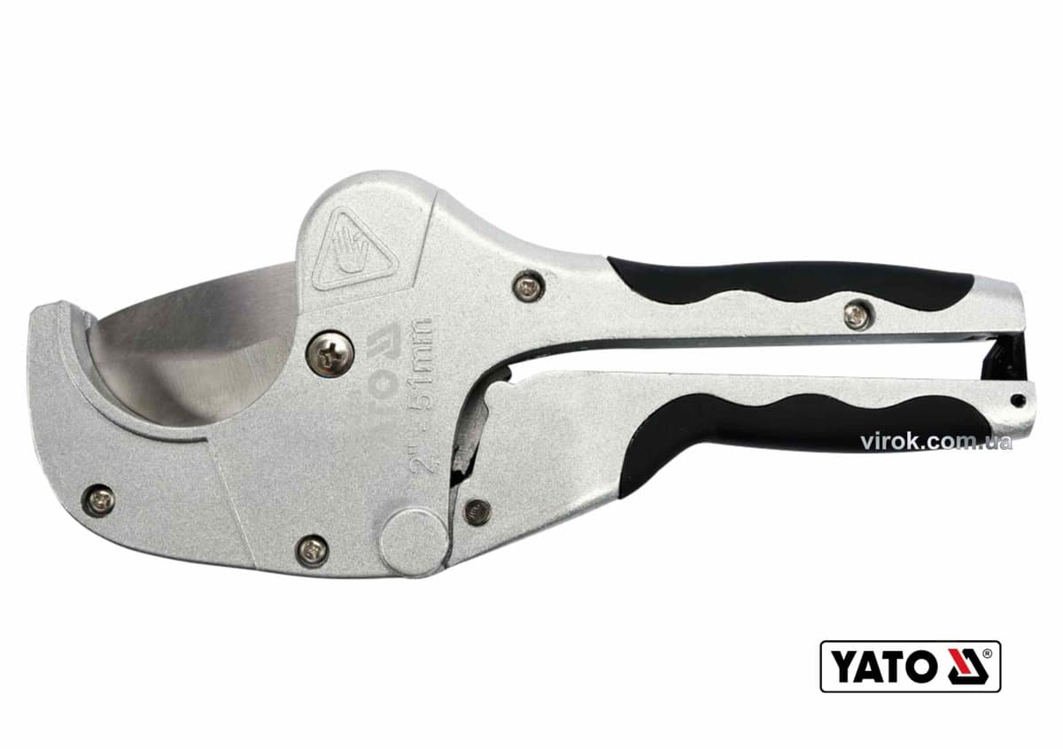 Труборіз для ПВХ труб YATO : max Ø= 51 мм, алюмінієвий корпус [6/24]