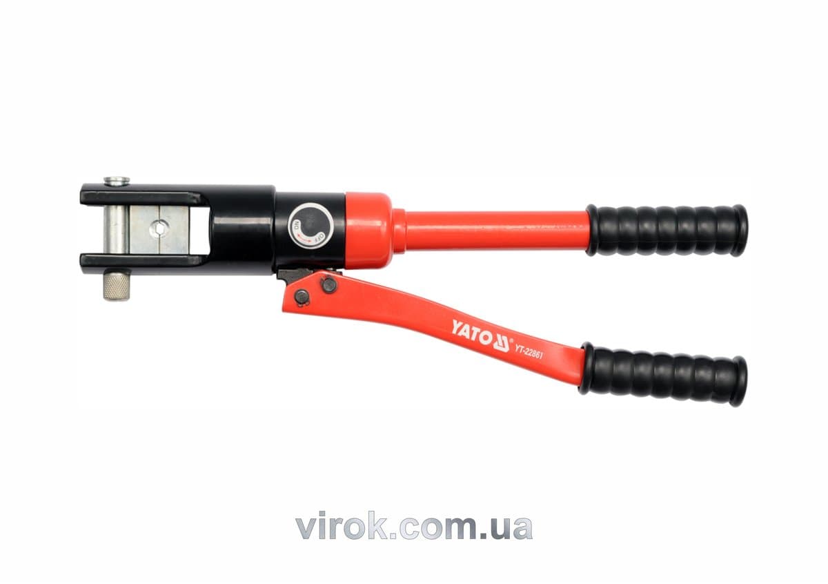 Кліщі ручні гідравлічні YATO для обтискання проводів S= 16-240 мм², l= 470 мм, [3]