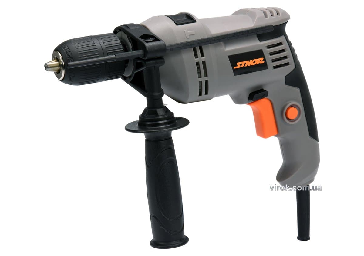 Дриль ударний мережевий STHOR, 800 Вт, патрон самозатискний для свердл Ø≤ 13 мм [10]