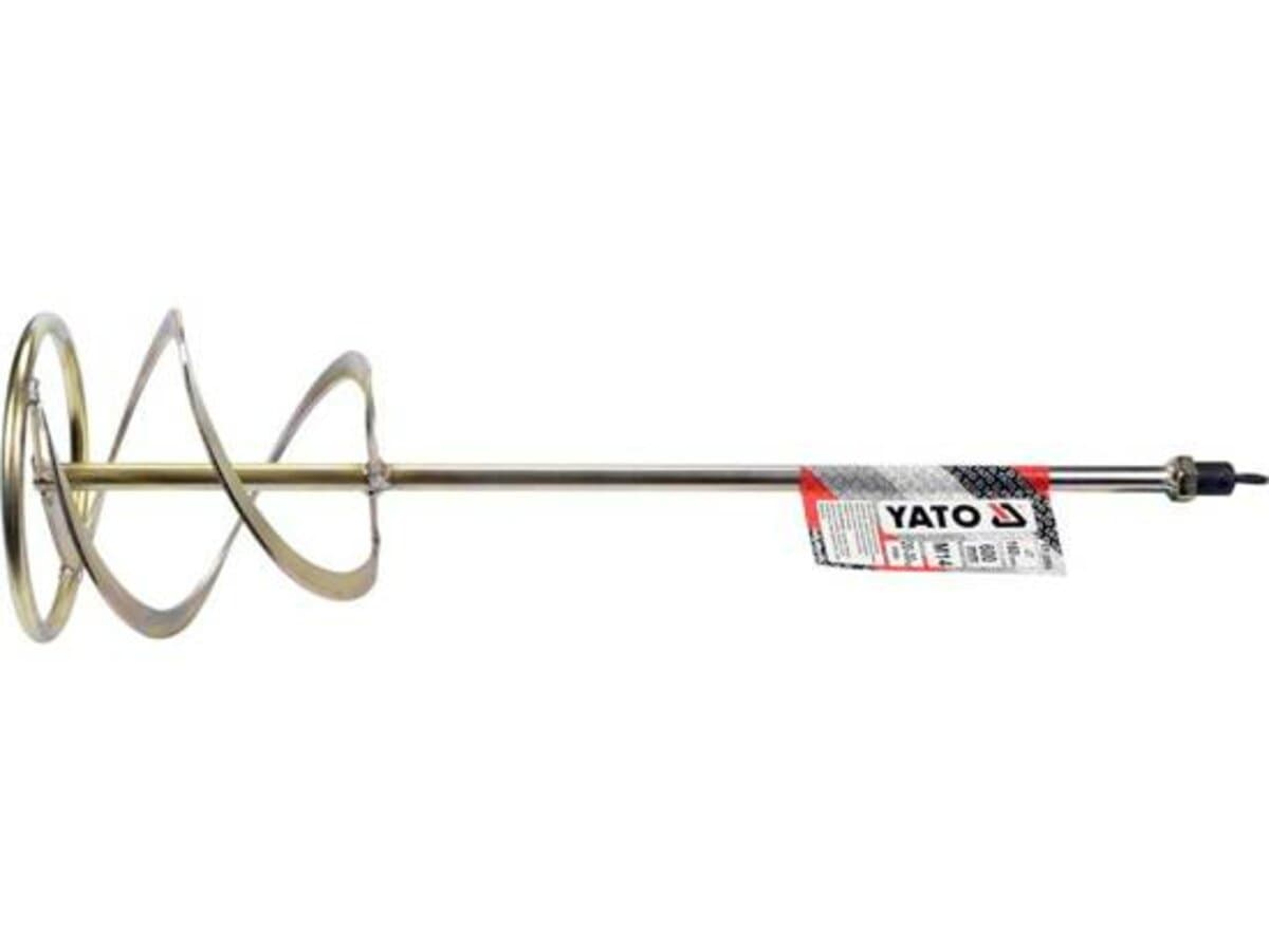 Міксер для буд.сумішей оцинкований YATO: Ø=160 x 600мм, М14, 20-30 кг [8]