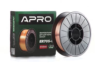 Зварювальний дріт ER70S-6 0,8мм 4кг п.б. APRO