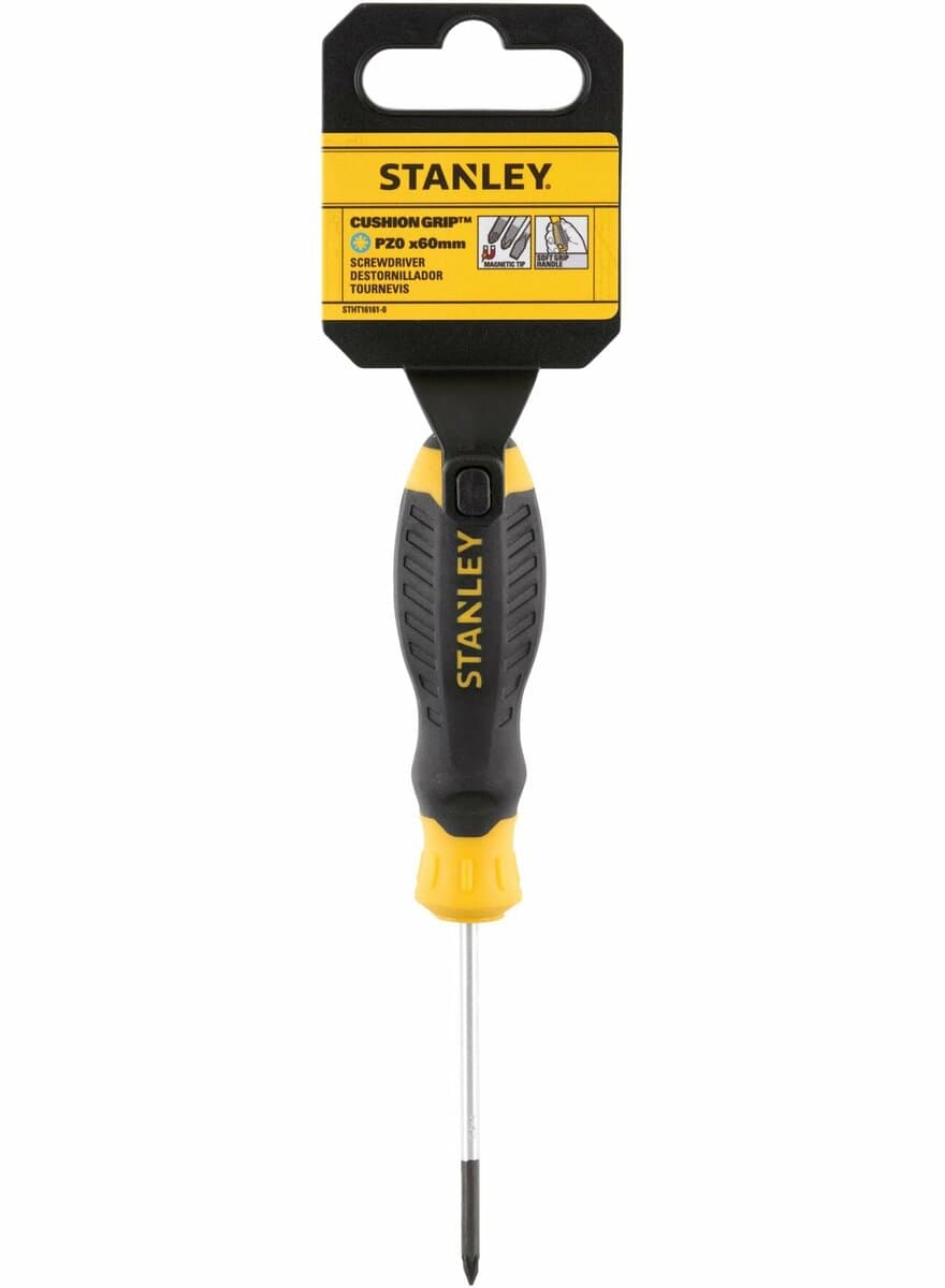 Викрутка хрестова STANLEY "Cushion Grip" S/D "POZIDRIV": PZ0 X 60MM