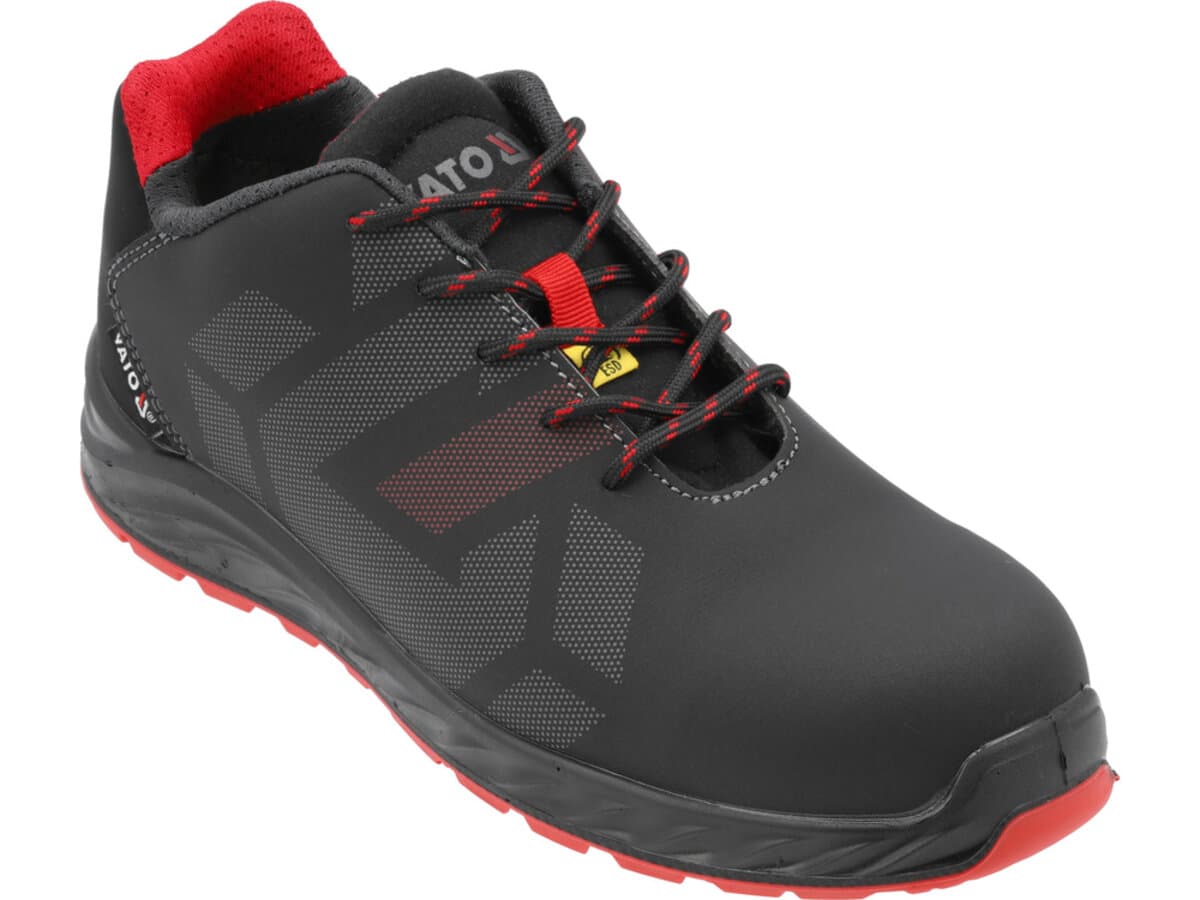 Туфлі робочі з синтетичної шкіри YATO PLATO S3S, розм. 42, з поліуретано-кевларовою підошвою [10]