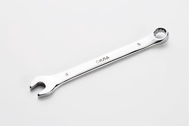 Ключ ріжково-накидний полірований CrV 8мм СИЛА