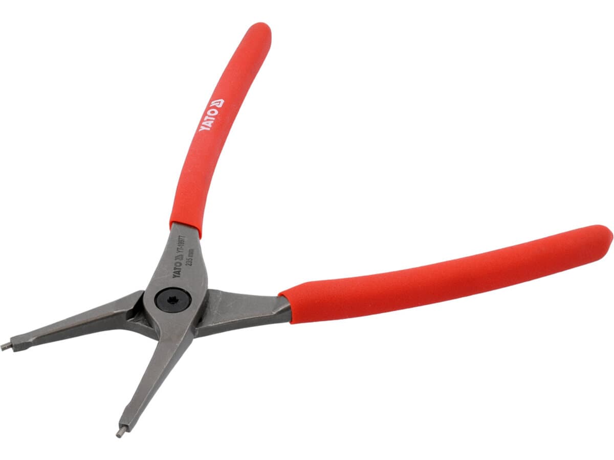 Щипці SEGERA для стопорних кілець YATO прямі стискні, l= 235 мм, розвід- 40-100 мм [6/24]