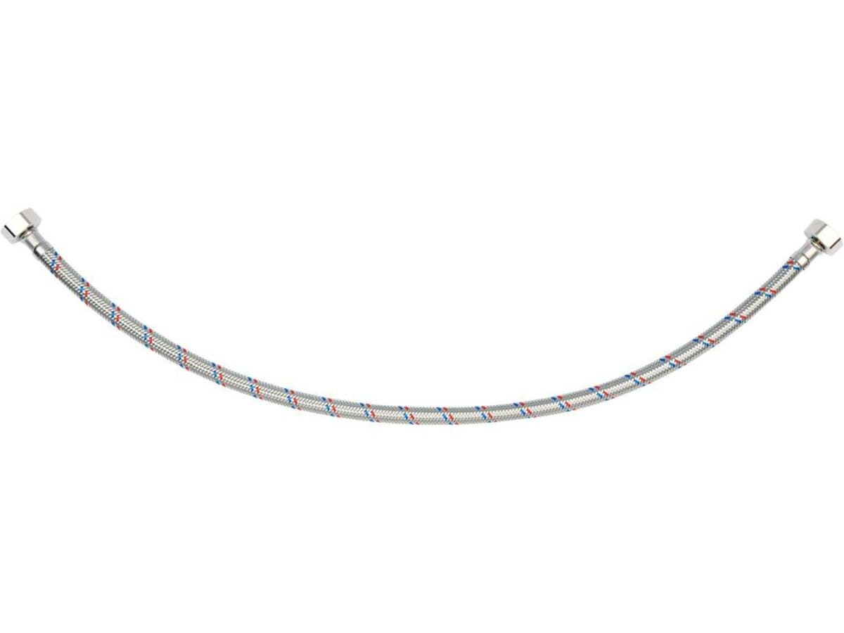 Шланг водопровідний з опліткою з нерж сталі FALA l= 600мм, Ø= 8/12, з'єднання F-1/2" х F-1/2" 1 МПа