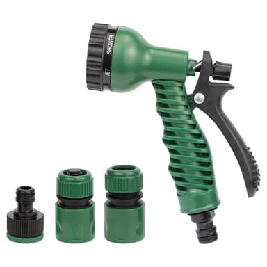 Набір для поливу пістолет-розпилювач 7 режимів, 2 конектори ½" + адаптер ½-¾" (ABS) GRAD (5012525)