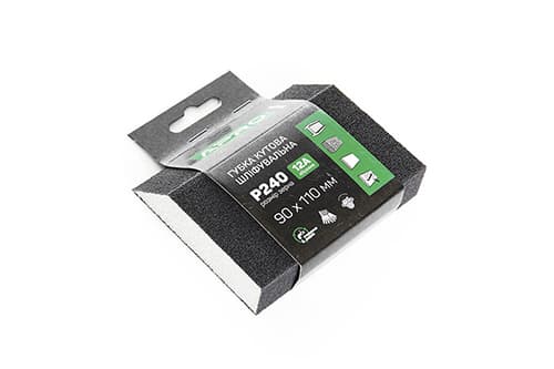 Губка шліфувальна чотирьохстороння кутова P240 APRO