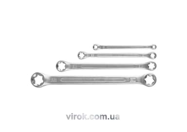 Набір ключів накидних YATO TORX Е6-Е24, Набір 4шт. [10/60]