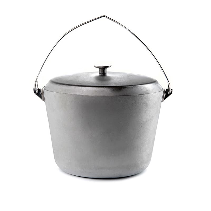 СИЛА Котел алюмінієвий з кришкою та дужкою 255мм 12л Хозтовари
