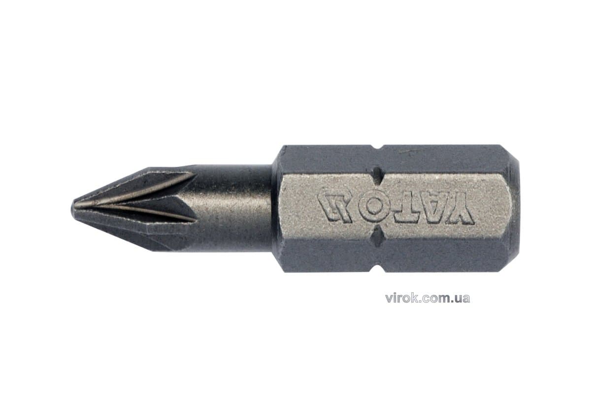 Насадка викруткова YATO : "Pozidriv" PZ1 х 25 мм. HEX 1/4". 10 (Уп/Шт.) [20/100]
