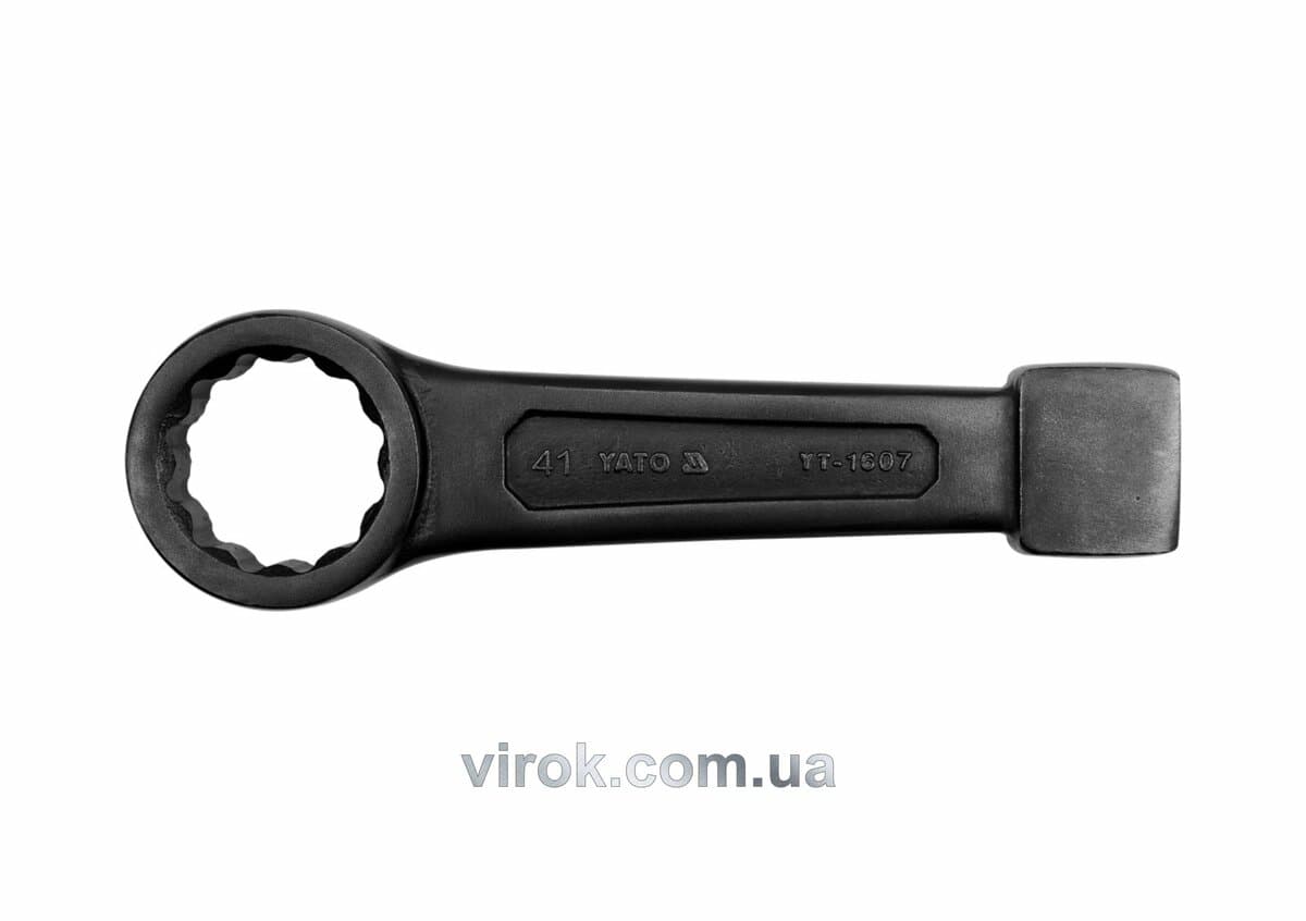 Ключ накидний ударний YATO : М= 50 мм, L= 250 мм, CrV [5/10]