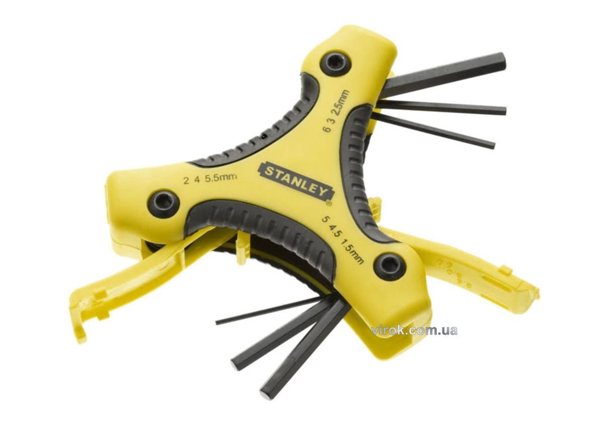 Ключі 6-гранні STANLEY "Triangle" з ручкою. Набір 9 шт.