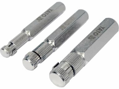 Знаряддя для викручування ніпелів YATO 3/8", 1/2", 3/4", 3 елем. [6/24]