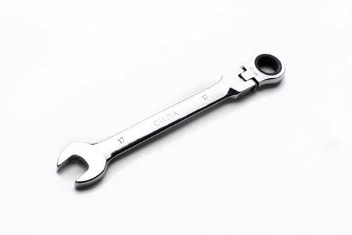 Ключ ріжково-накидний з тріскавкою та шарніром CrV 8мм СИЛА