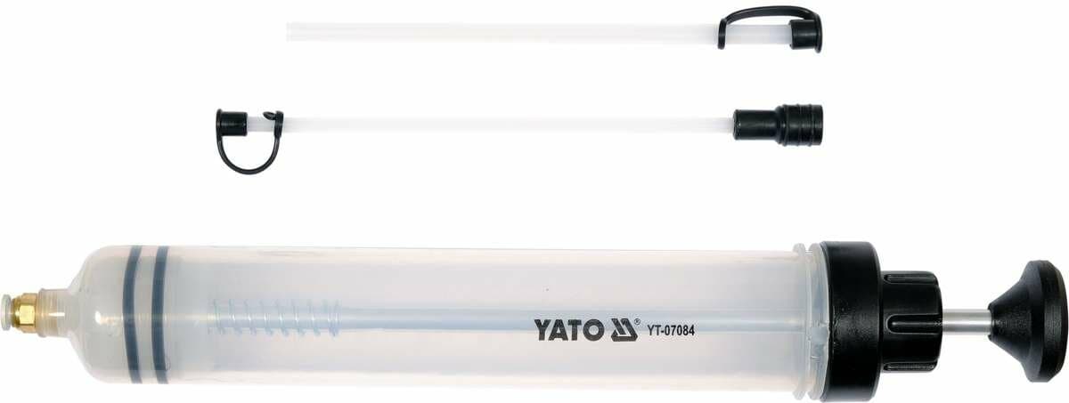 Шприц ручний для відсмоктовування технічної рідини YATO : 500 мл [20/240]