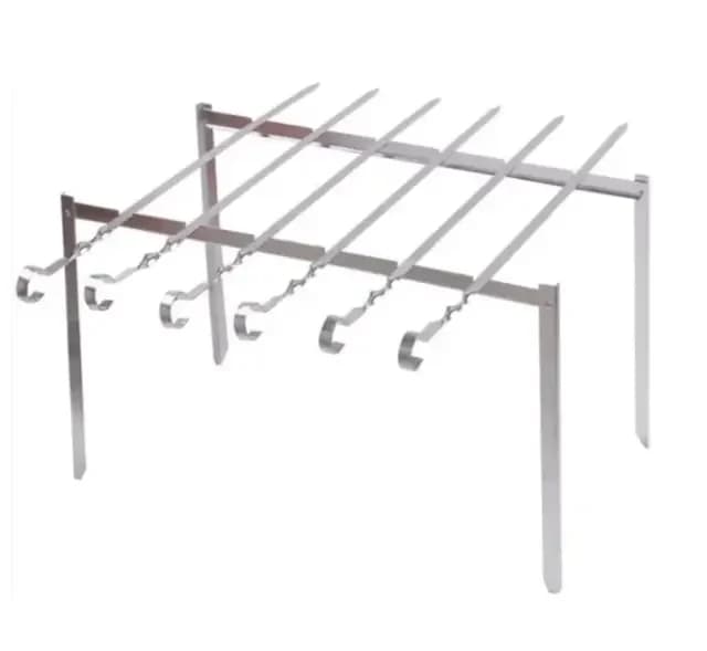 СИЛА Мангал-рамка (підставка для шампурів) 62 х 31 х 1,5 см, з нержавіючої сталі 3 мм, з чохлом