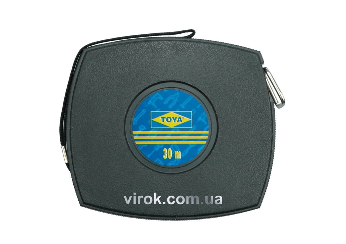 Рулетка мірна стрічка сталeва VOREL : L= 30 м х 10 мм [10/30]