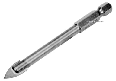 Свердло по склу і кераміці STHOR : YG6X, HEX-1/4", Ø= 8 x 80 мм [125]