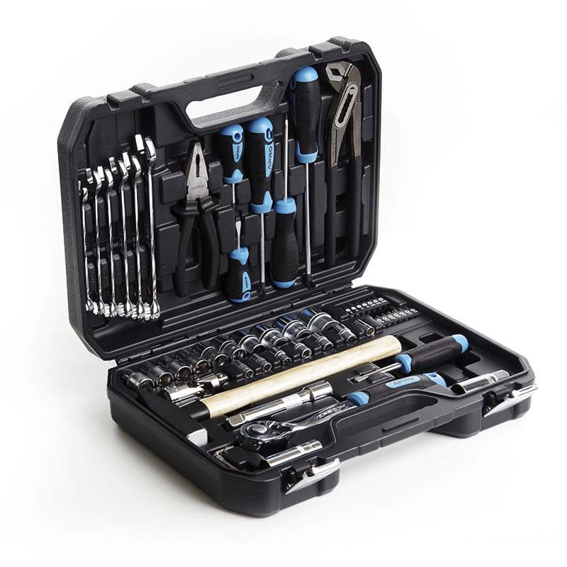 Набір насадок і інструментів CrV 1⁄2 (90Т) (56 шт.) APRO