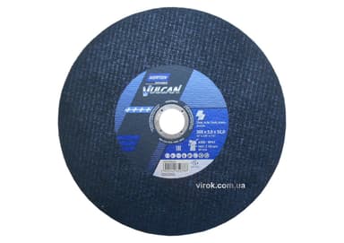 Диск відрізний по металу і нержав. сталі "NORTON VULCAN FIXED"; Ø=300х32 мм, t=3.0 мм (10 ши. уп)