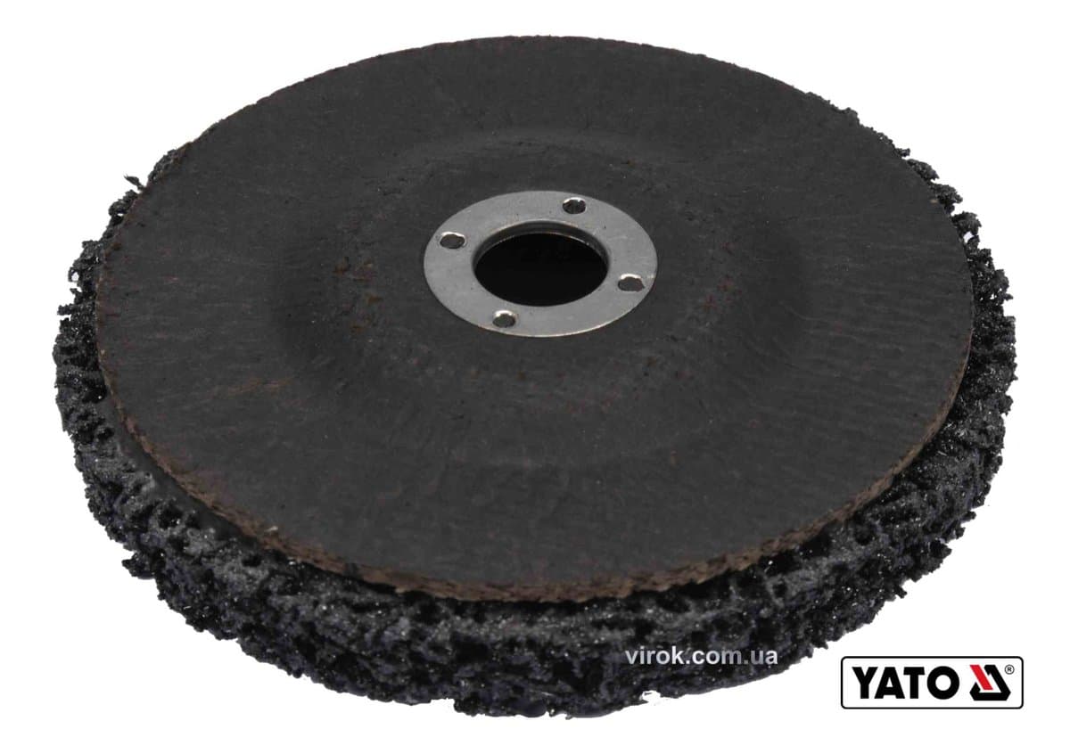 Круг зачистний нетканий YATO : Ø= 125 мм, 12500 об/хв, гайка М14 до КШМ [6/36]