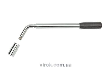 Ключ балонний телескопічний VOREL L-типу 17x19 мм, l=360-510 мм [10/20]