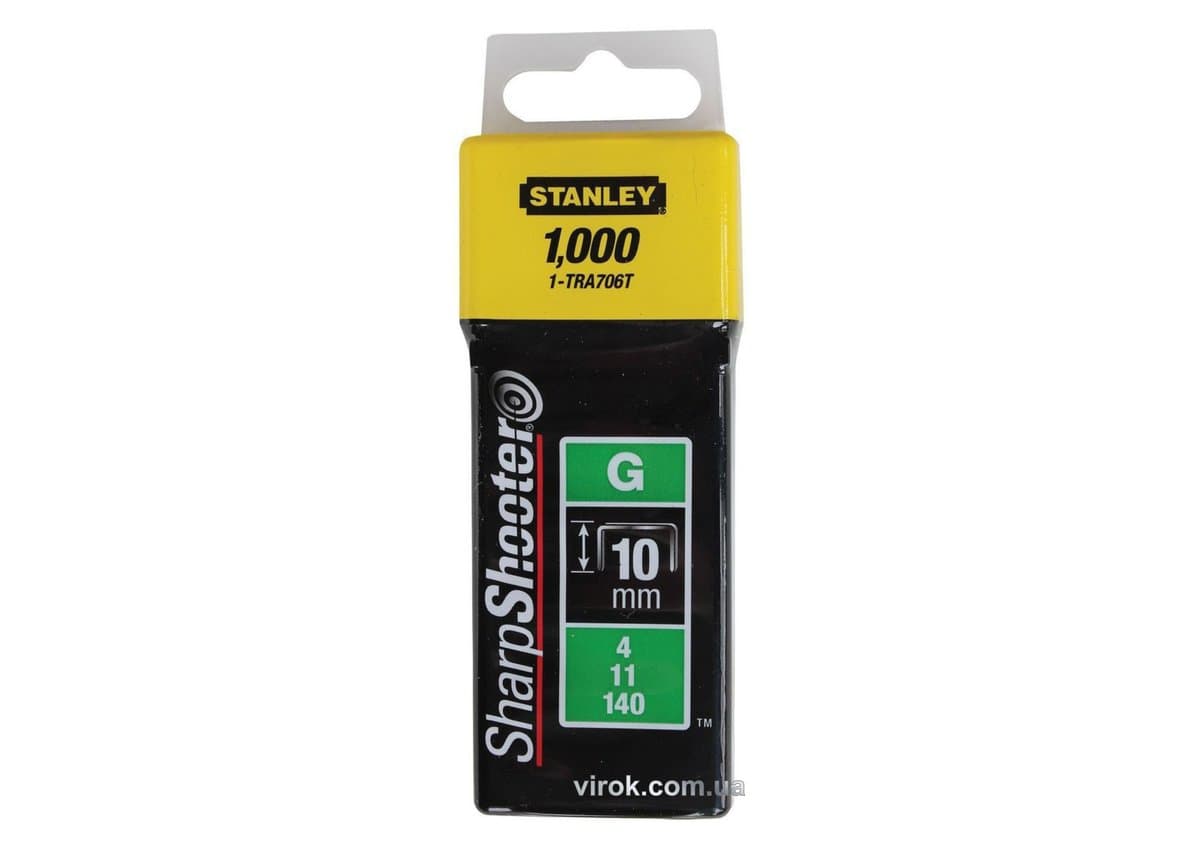 Скоби для степлера STANLEY : тип "G. 10 мм, 1000 шт. "Heavy Duty"