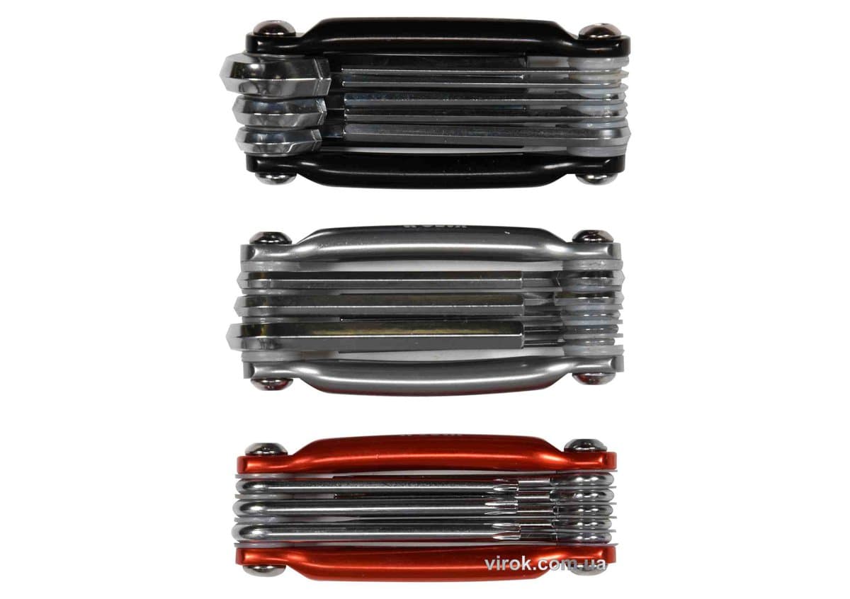 Набір ключів шестигранних YATO : HEX H1.5-H8, TORX T6-T25, 24 шт [10/40]
