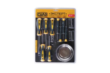 Набір викруток і біт 24 в 1 «Експерт» СИЛА